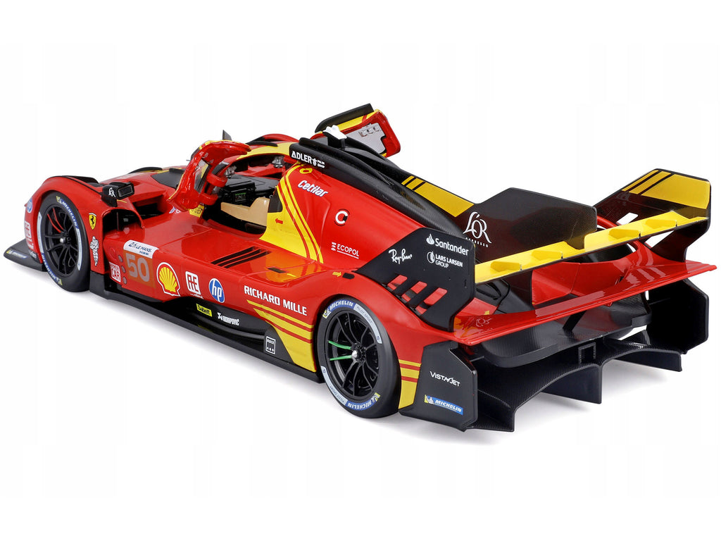 Ferrari 499P #50 Antonio Fuoco - Miguel Molina - Nicklas Nielsen "Ferrari AF Corse" Winner "24 Hours of Le Mans" (2024) "Racing" Series 1/18 Diecast Model Car by Bburago - image 3