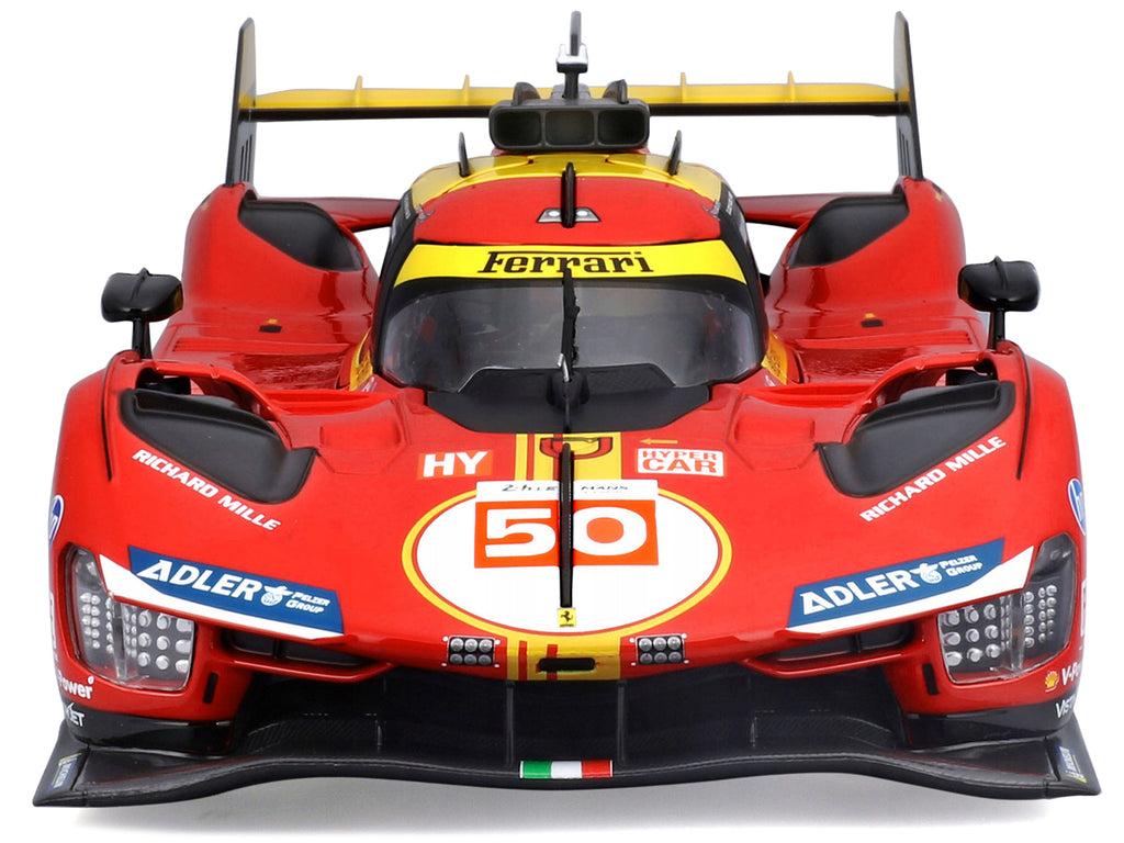 Ferrari 499P #50 Antonio Fuoco - Miguel Molina - Nicklas Nielsen "Ferrari AF Corse" Winner "24 Hours of Le Mans" (2024) "Racing" Series 1/18 Diecast Model Car by Bburago - image 4
