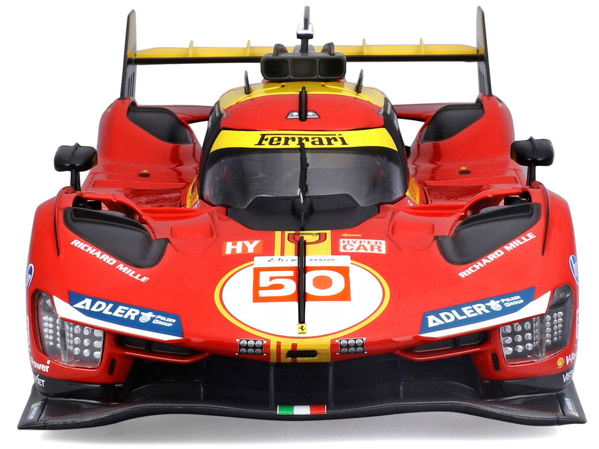 Ferrari 499P #50 Antonio Fuoco - Miguel Molina - Nicklas Nielsen "Ferrari AF Corse" Winner "24 Hours of Le Mans" (2024) "Racing" Series 1/18 Diecast Model Car by Bburago - image 4