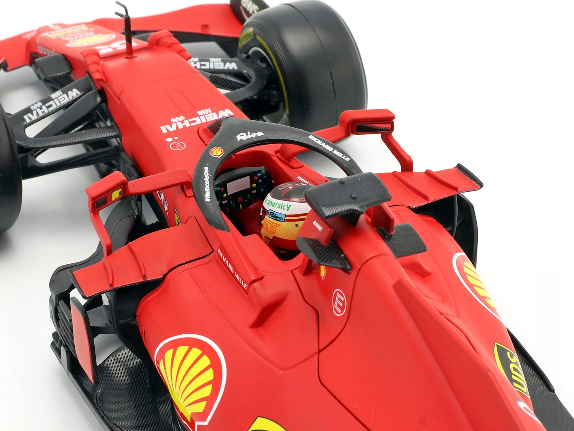 Ferrari SF21 #55 Carlos Sainz Formula One F1 Car "Ferrari Racing" Series 1/18 Diecast Model Car by Bburago - image 3