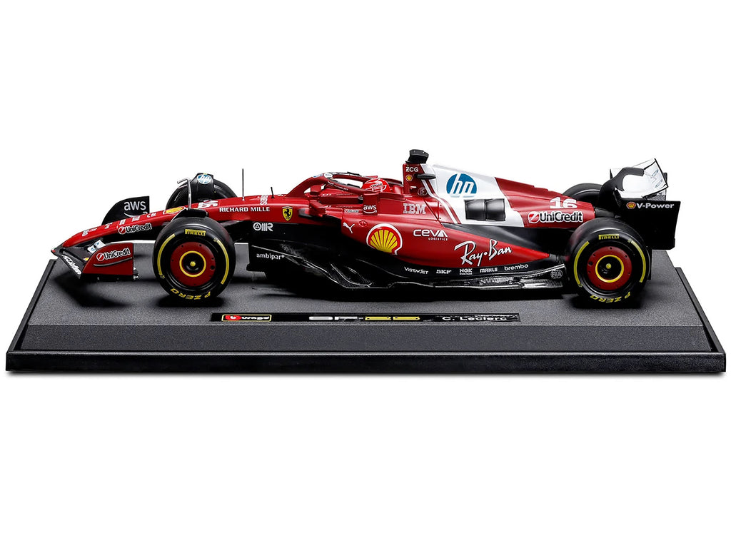 Ferrari SF-25 #16 Charles Leclerc Formula One F1 World Championship (2025) "Formula Racing" Series 1/18 Diecast Model Car by Bburago - image 4