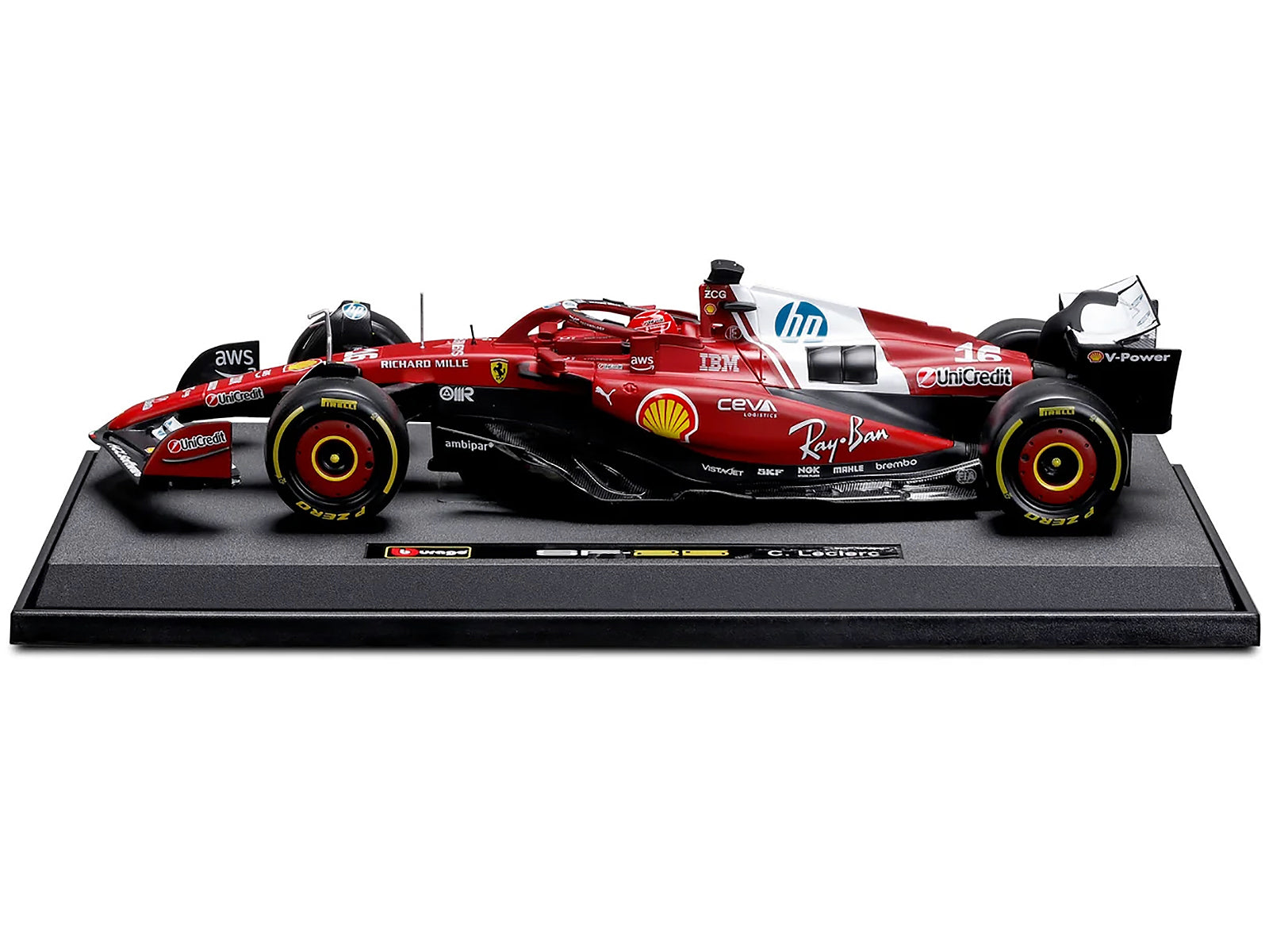 Ferrari SF-25 #16 Charles Leclerc Formula One F1 World Championship (2025) "Formula Racing" Series 1/18 Diecast Model Car by Bburago - image 4