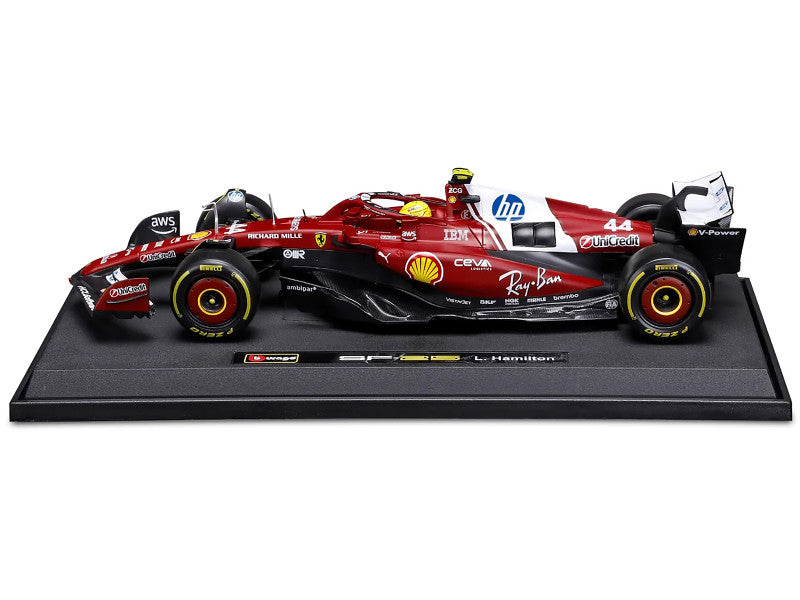 Ferrari SF-25 #44 Lewis Hamilton Formula One F1 World Championship (2025) "Formula Racing" Series 1/18 Diecast Model Car by Bburago - image 2