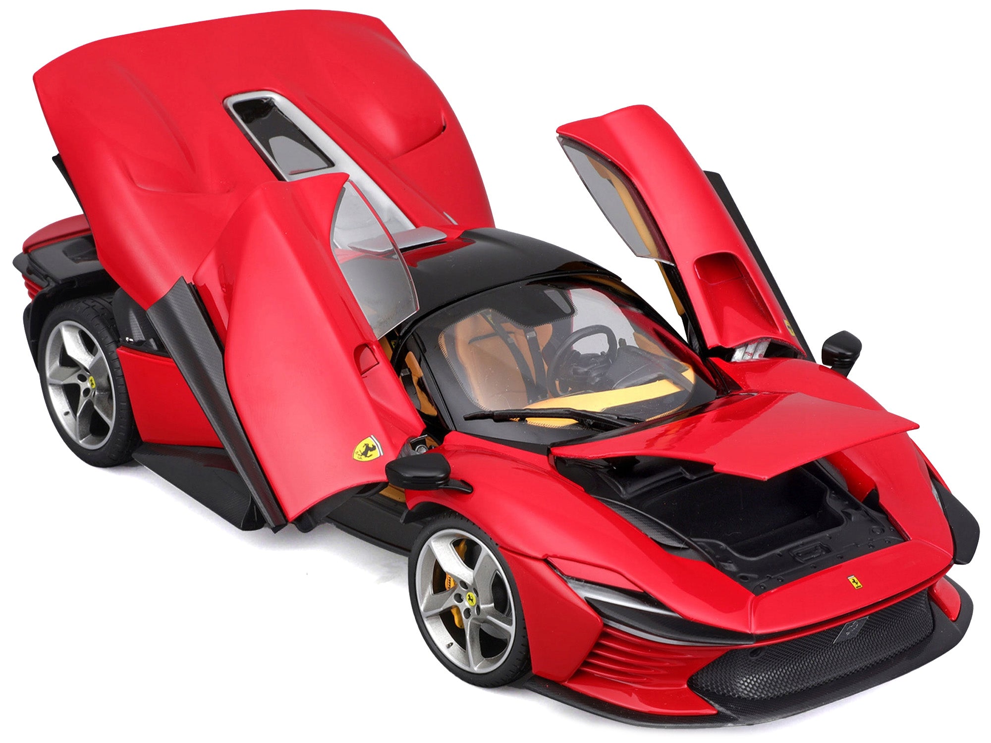 Ferrari Daytona SP3 Red with Black Top "Signature Series" 1/18 Diecast Model Car by Bburago - image 2