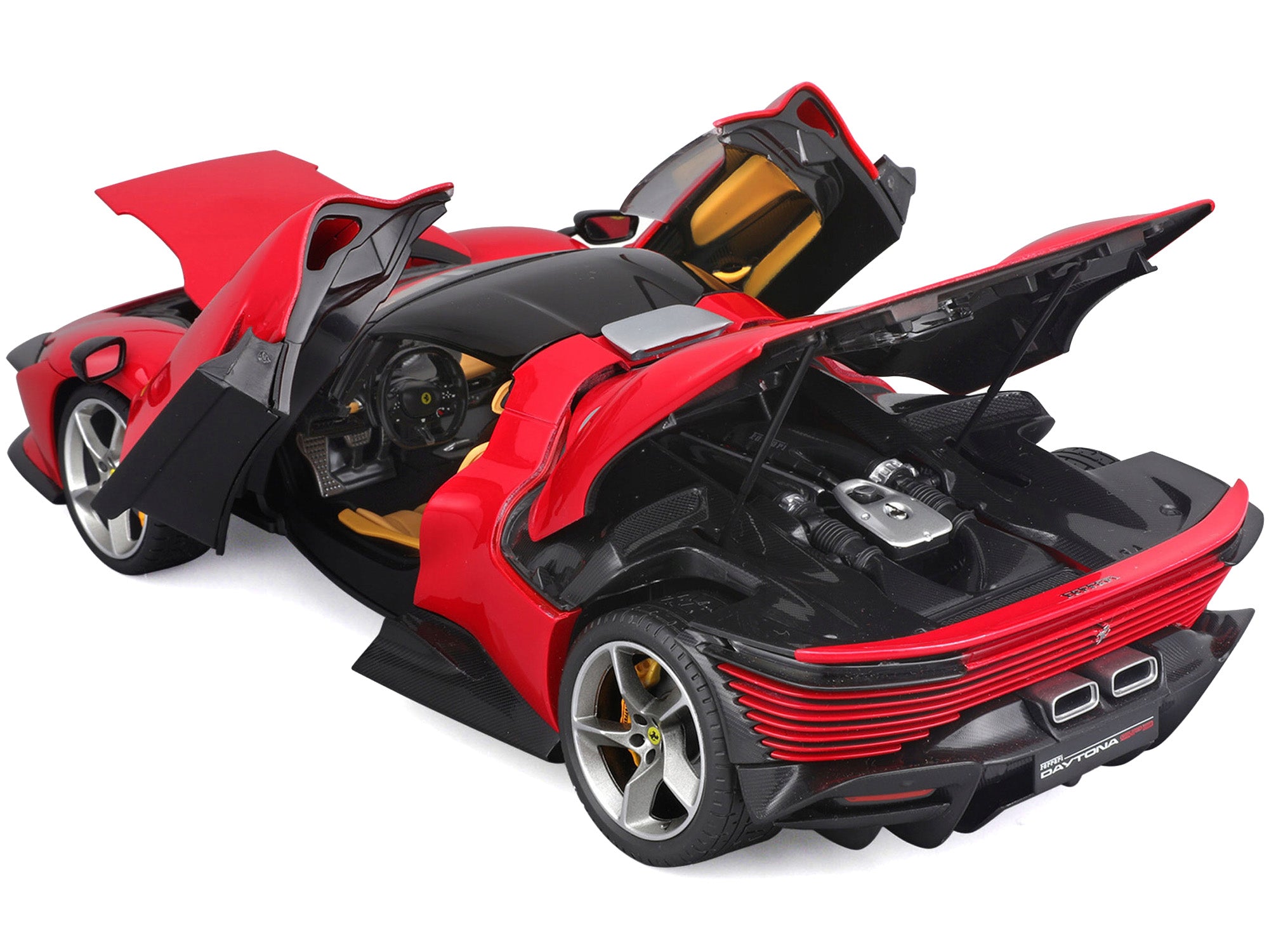 Ferrari Daytona SP3 Red with Black Top "Signature Series" 1/18 Diecast Model Car by Bburago - image 4