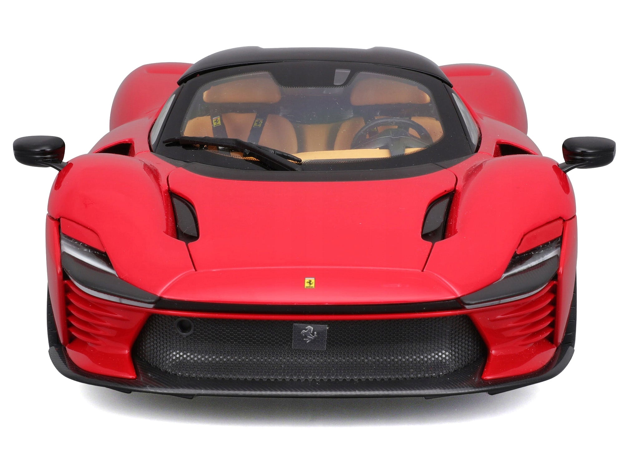 Ferrari Daytona SP3 Red with Black Top "Signature Series" 1/18 Diecast Model Car by Bburago - image 5