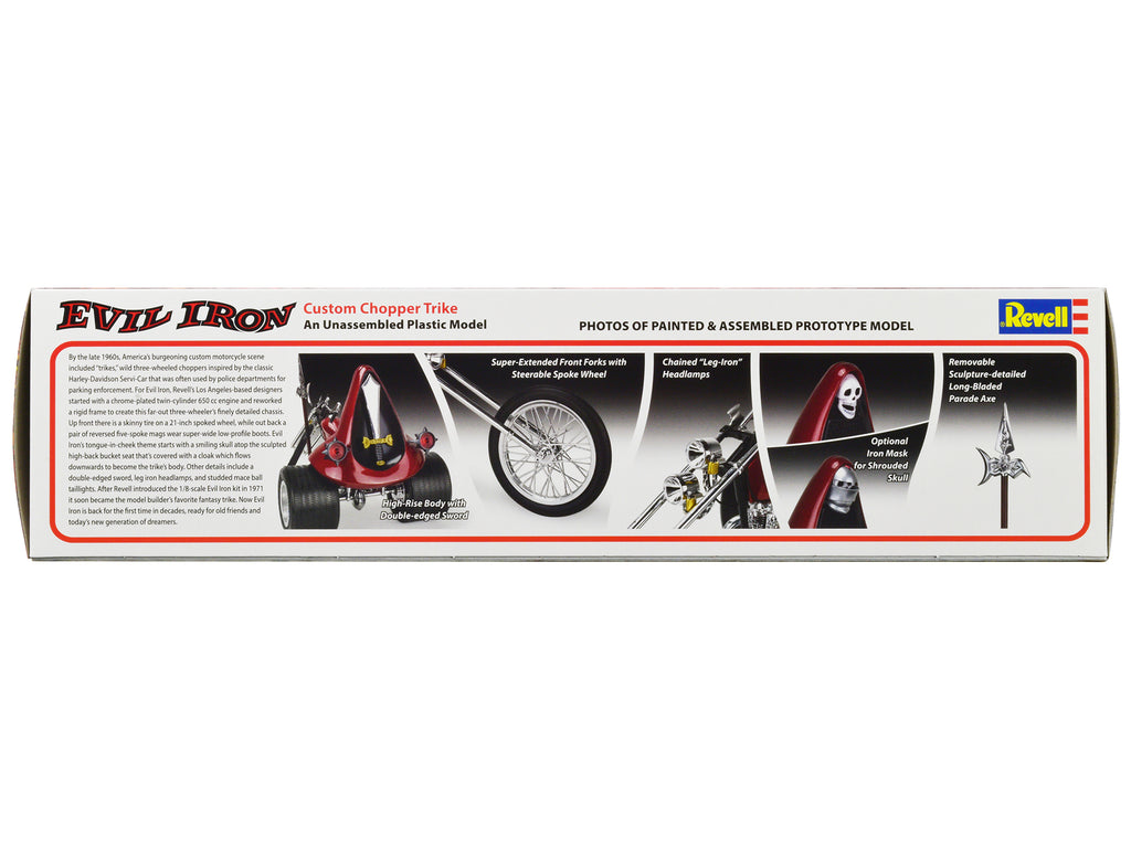 Level 5 Model Kit Evil Iron Custom Chopper Trike 1/8 Scale Model by Revell - image 4