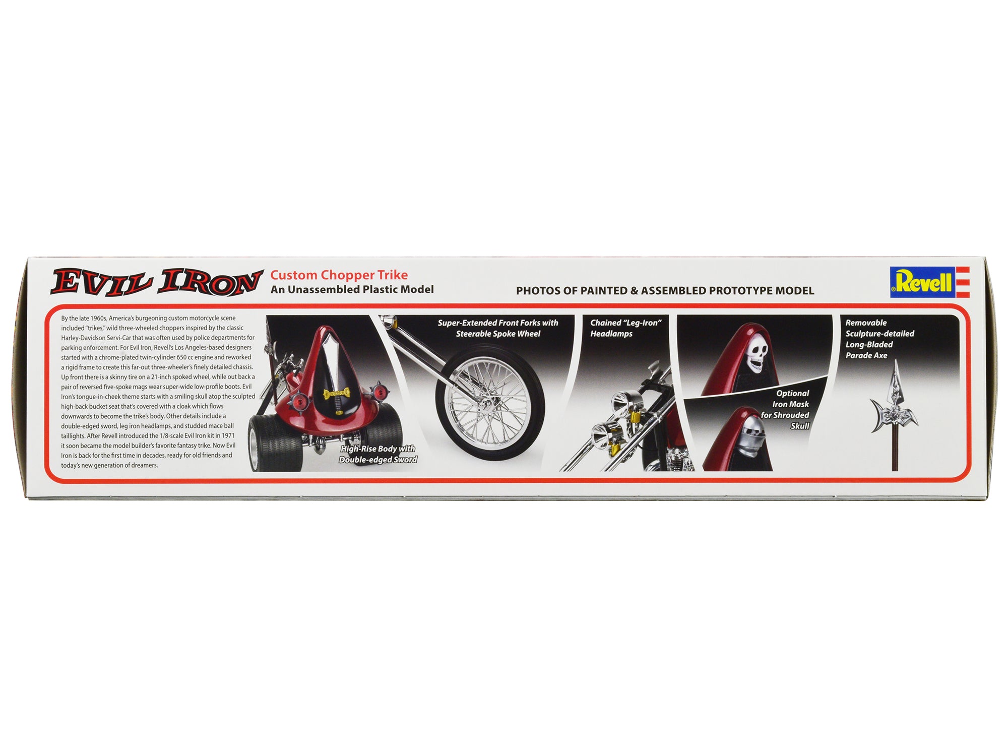 Level 5 Model Kit Evil Iron Custom Chopper Trike 1/8 Scale Model by Revell - image 4