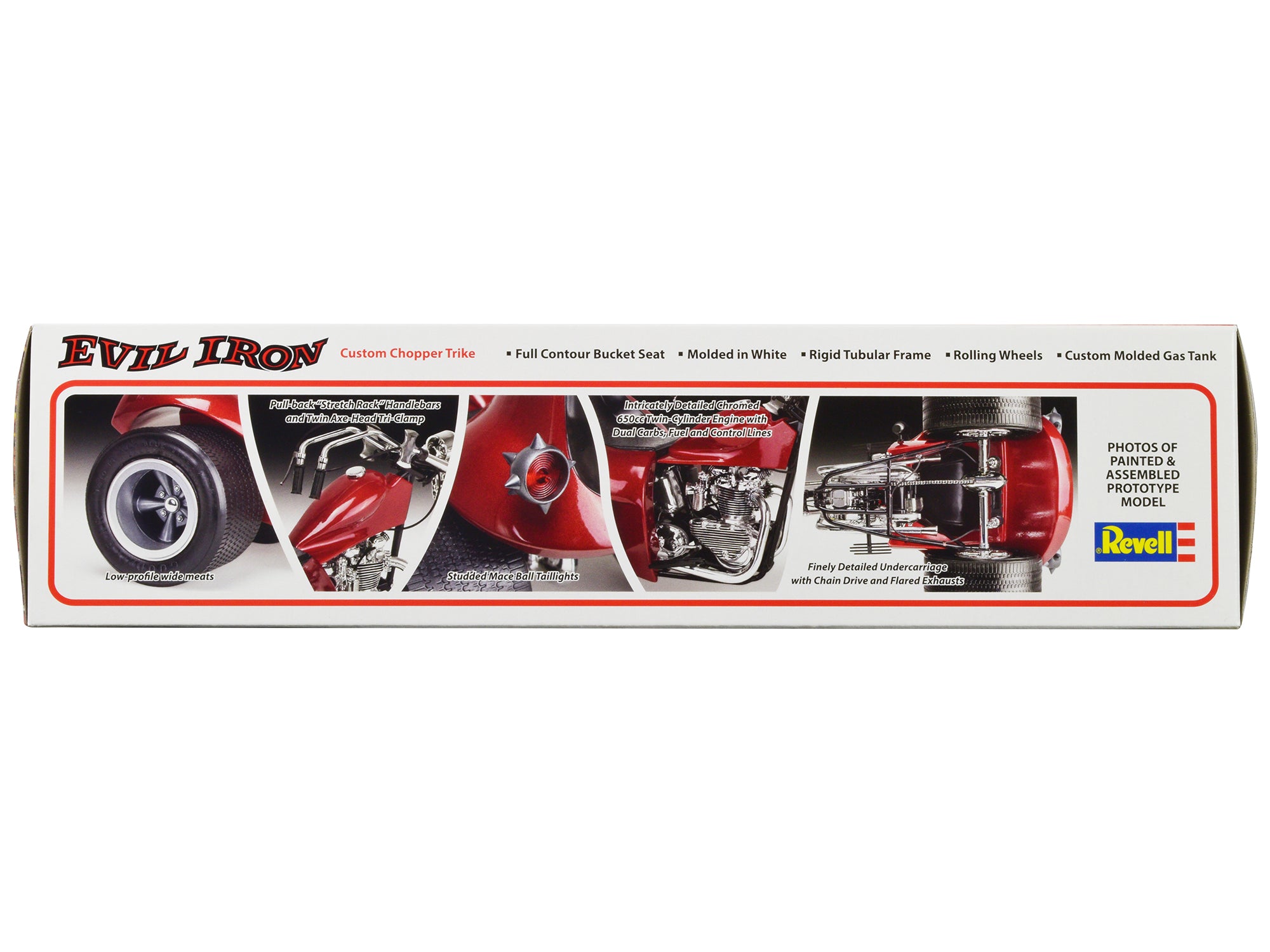 Level 5 Model Kit Evil Iron Custom Chopper Trike 1/8 Scale Model by Revell - image 3