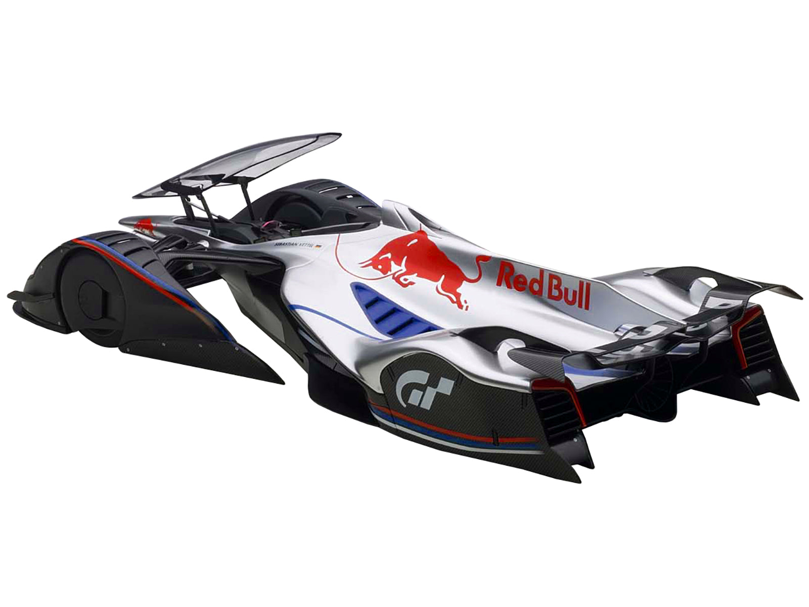 Red Bull X2014 Fan Car Sebastian Vettel Hyper Silver 1/18 Model Car by Autoart - image 2