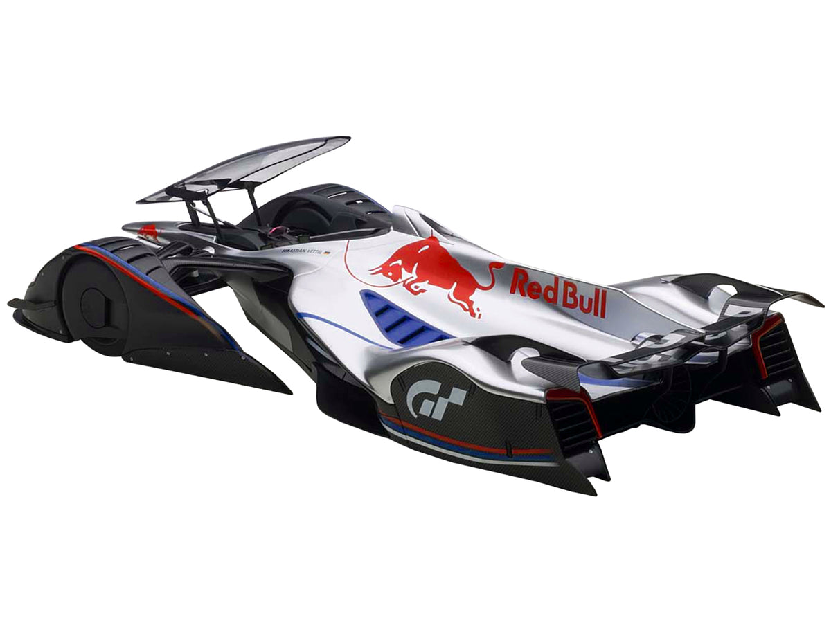 Red Bull X2014 Fan Car Sebastian Vettel Hyper Silver 1/18 Model Car by Autoart - image 2