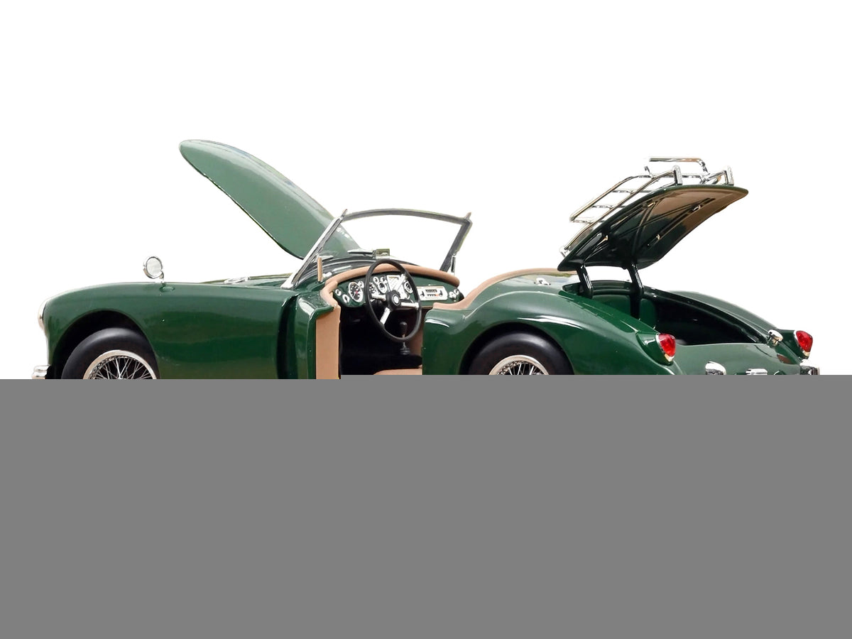 1955 MG MGA Cabriolet British Racing Green 1/18 Diecast Model Car by Norev - image 3