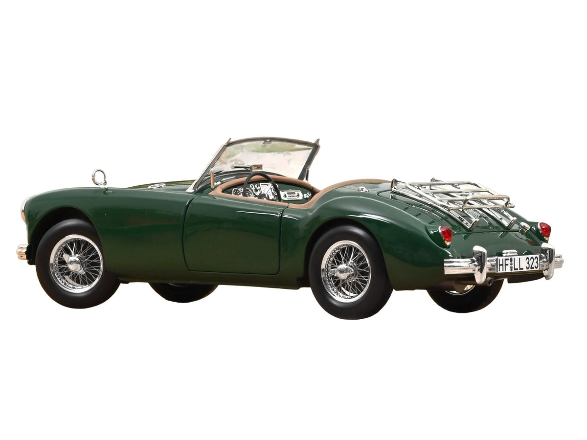 1955 MG MGA Cabriolet British Racing Green 1/18 Diecast Model Car by Norev - image 5