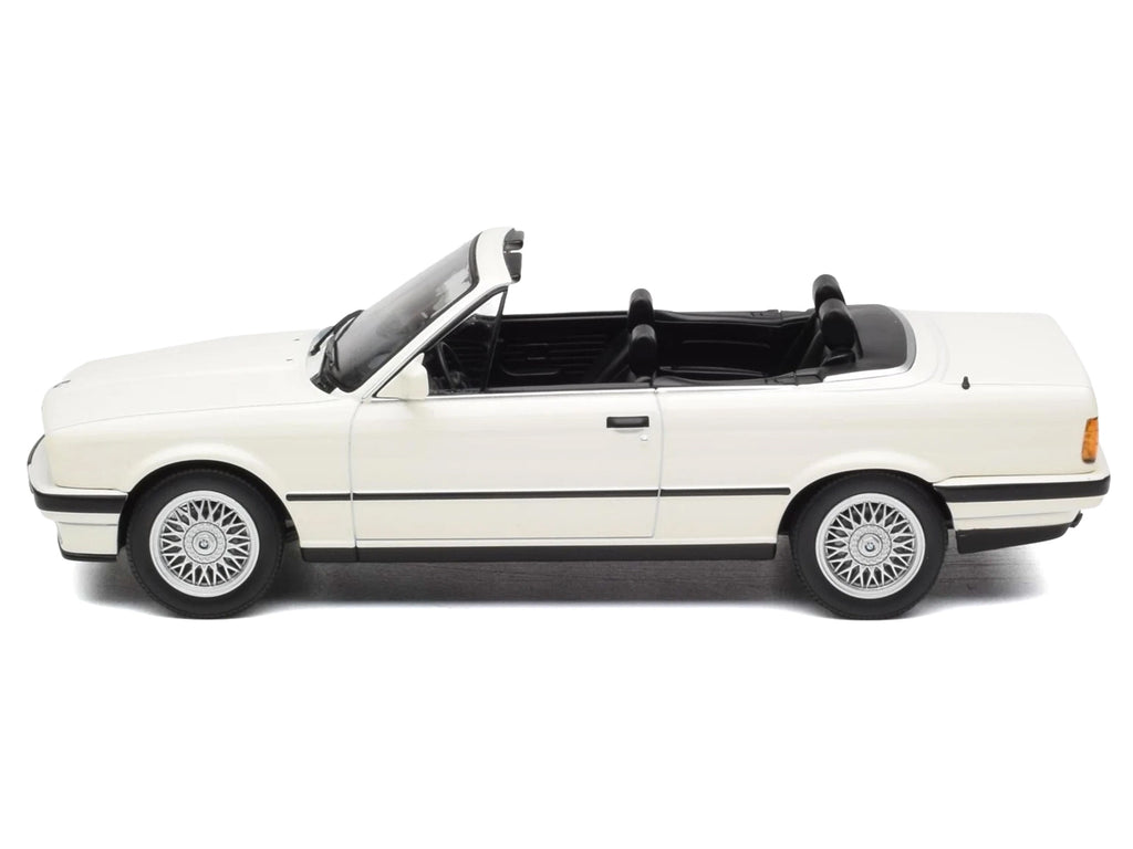 1991 BMW 325i Cabriolet Alpine White 1/18 Diecast Model Car by Norev - image 3