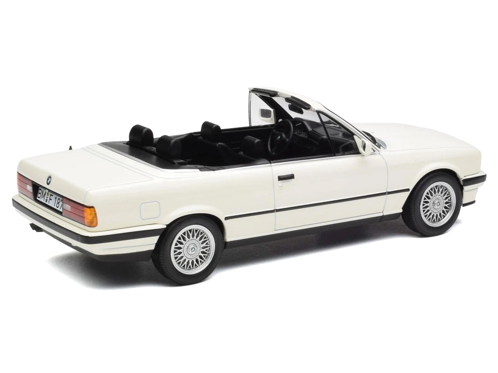 1991 BMW 325i Cabriolet Alpine White 1/18 Diecast Model Car by Norev - image 4
