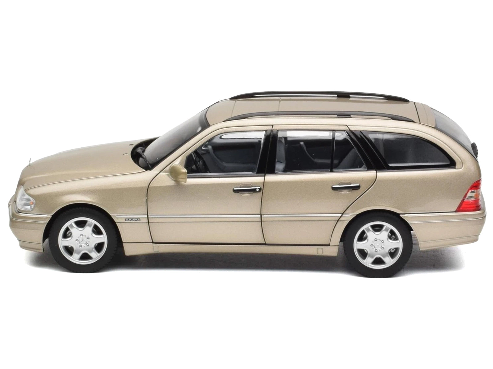 1997 Mercedes-Benz C-Class T-Model Smoke Silver Metallic 1/18 Diecast Model Car by Norev - image 3