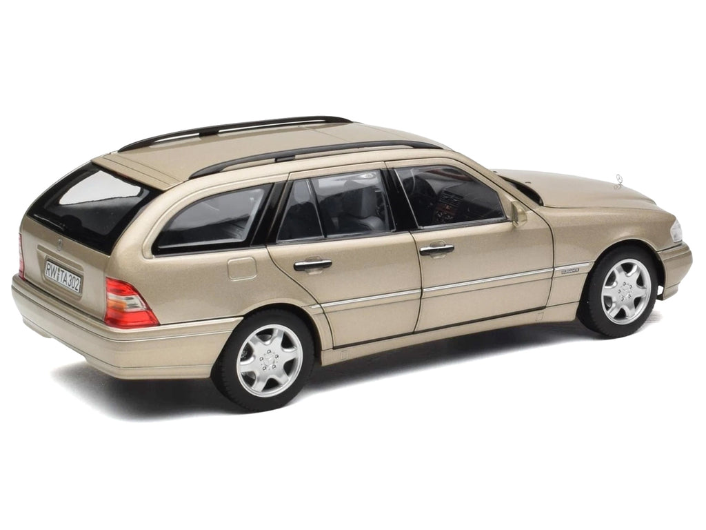 1997 Mercedes-Benz C-Class T-Model Smoke Silver Metallic 1/18 Diecast Model Car by Norev - image 5