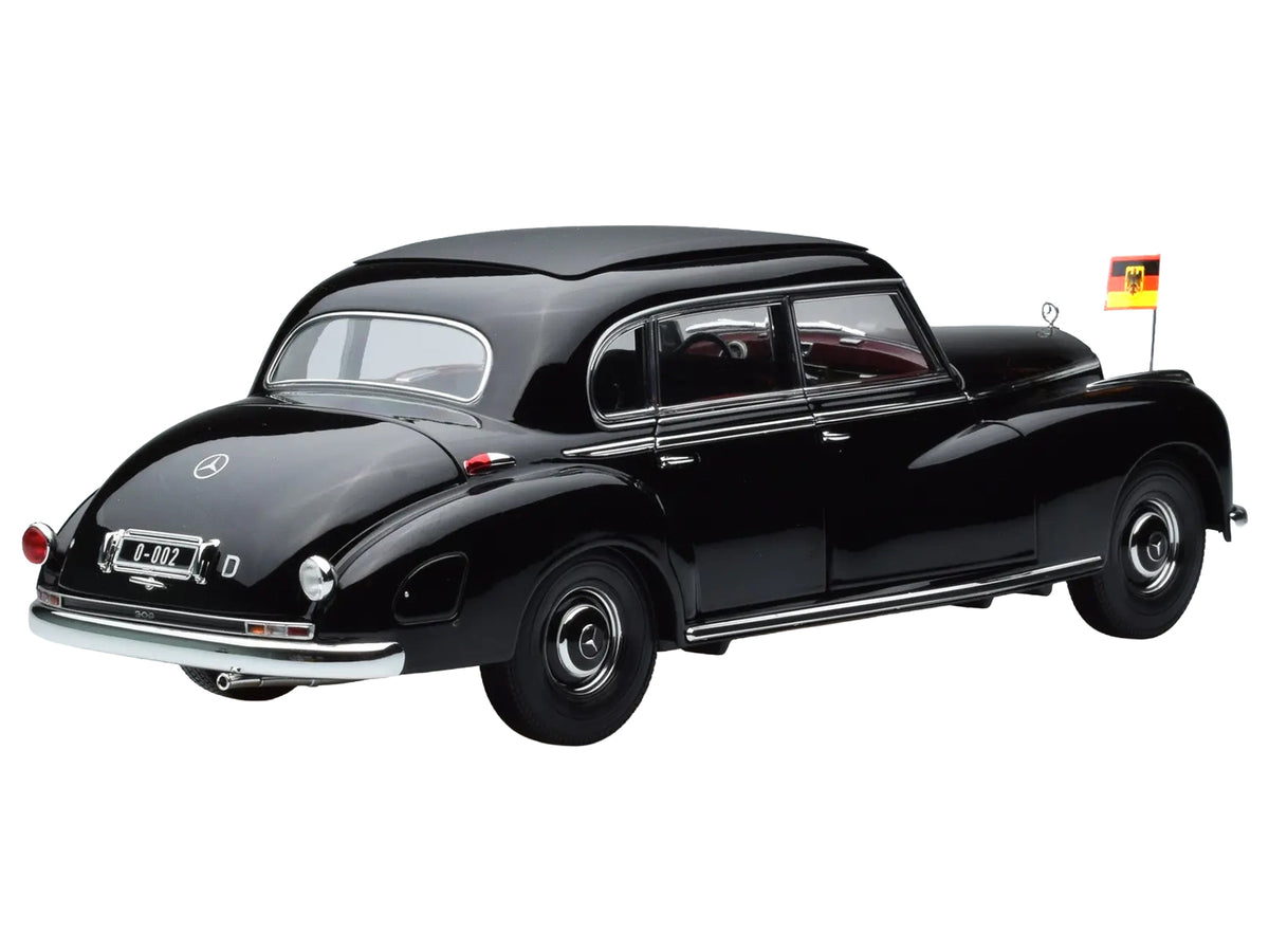 1955 Mercedes-Benz 300 Black "German Chancellor Konrad Adenauer" 1/18 Diecast Model Car by Norev - image 5