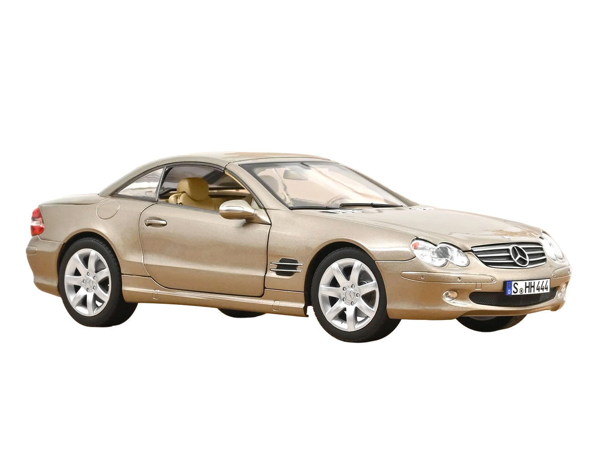2003 Mercedes-Benz SL 500 Type R230 Travertine Beige Metallic 1/18 Diecast Model Car by Norev - image 2