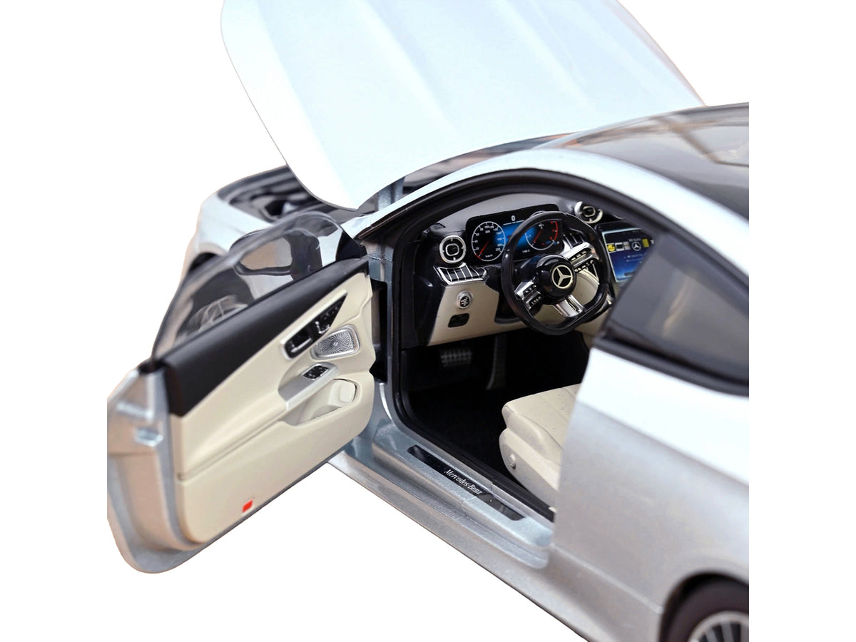 2024 Mercedes-Benz CLE Coupe Hightech Silver Metallic 1/18 Diecast Model Car by Norev - image 4