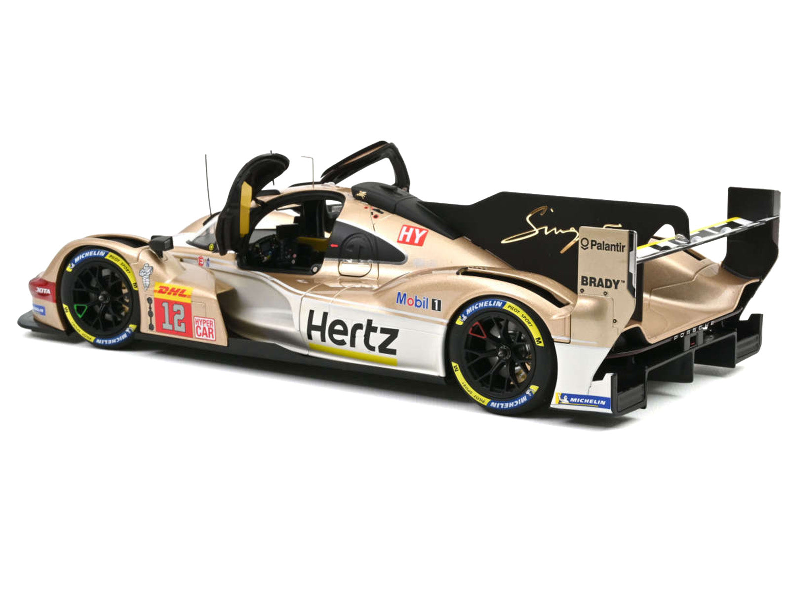 Porsche 963 #12 Callum Ilott - Will Stevens "Hertz Team Jota" Winner "6 Hours of Spa-Francorchamps" (2024) 1/18 Diecast Model Car by Norev - image 2