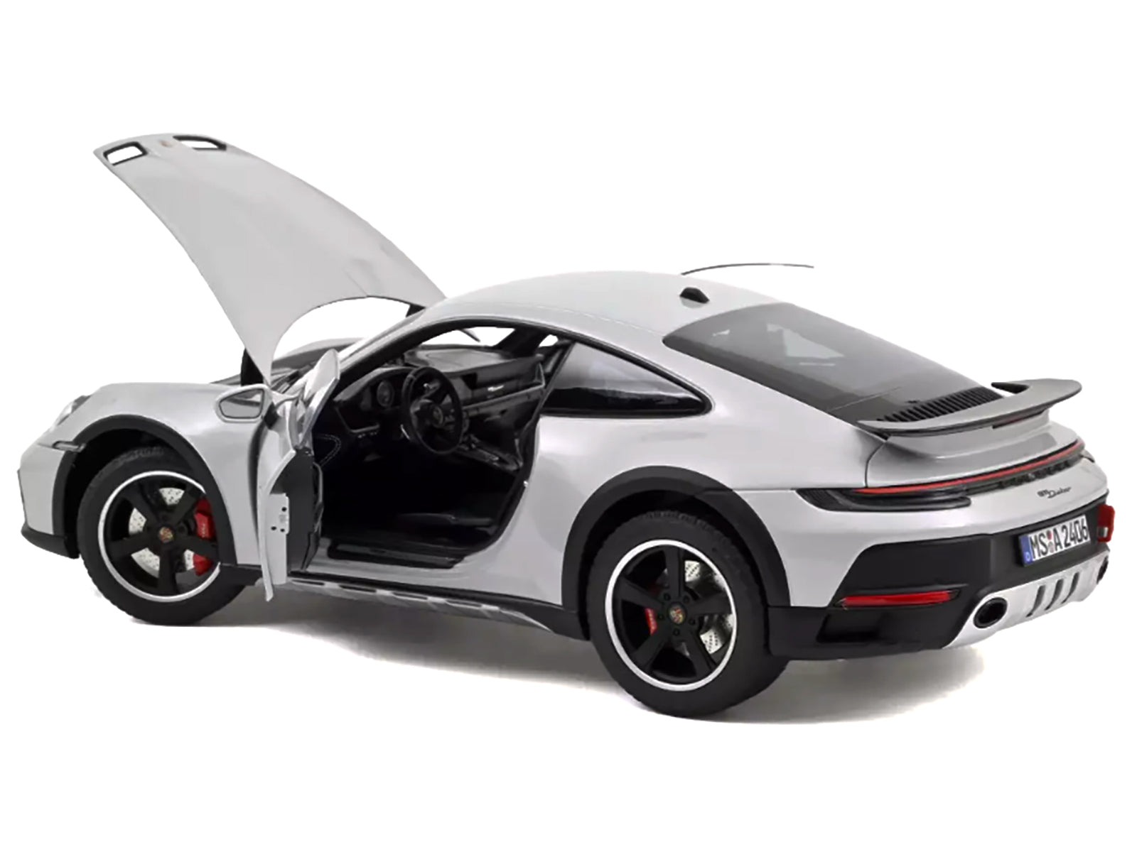 2023 Porsche 911 Dakar Ice Gray Metallic 1/18 Diecast Model Car by Norev - image 3