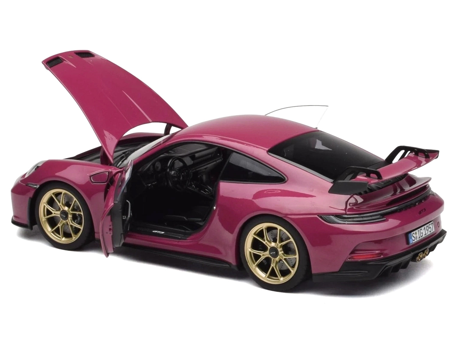 2021 Porsche 911 GT3 Ruby Star Neo 1/18 Diecast Model Car by Norev - image 4