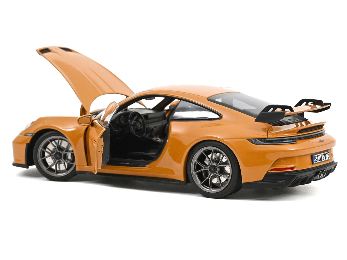 2021 Porsche 911 GT3 Bahama Yellow 1/18 Diecast Model Car by Norev - image 2