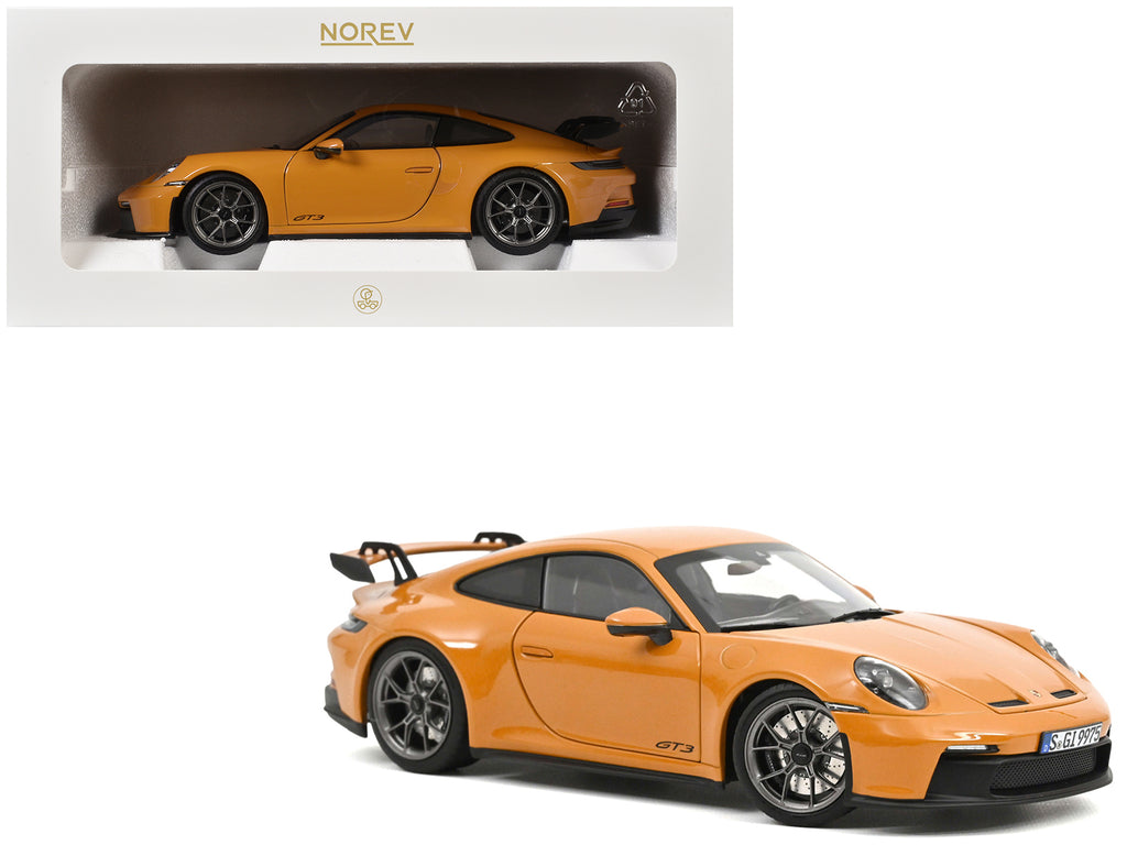 2021 Porsche 911 GT3 Bahama Yellow 1/18 Diecast Model Car by Norev
