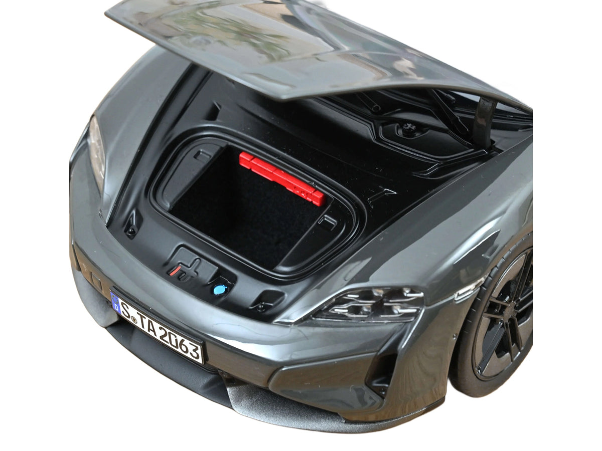 2024 Porsche Taycan Turbo S Slate Gray Neo 1/18 Diecast Model Car by Norev - image 3
