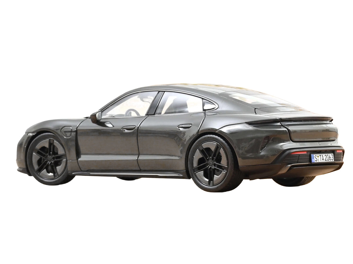 2024 Porsche Taycan Turbo S Slate Gray Neo 1/18 Diecast Model Car by Norev - image 5
