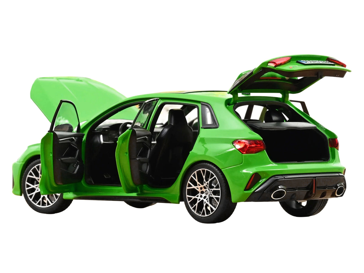 2025 Audi RS 3 Kyalami Green with Moonroof 1/18 Diecast Model Car by Norev - image 2