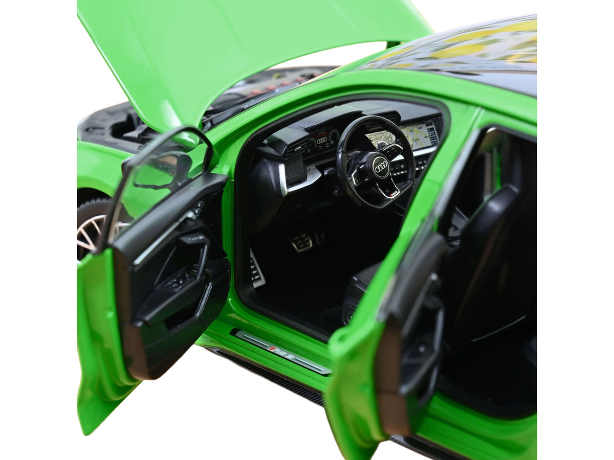 2025 Audi RS 3 Kyalami Green with Moonroof 1/18 Diecast Model Car by Norev - image 3