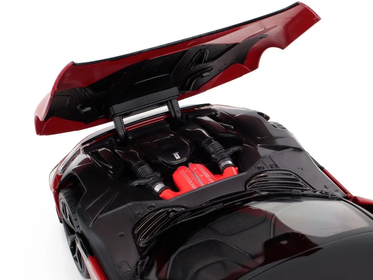 2024 Ferrari 12Cilindri Rosso Corsa Red with Black Top 1/18 Diecast Model Car by Polistil - image 3