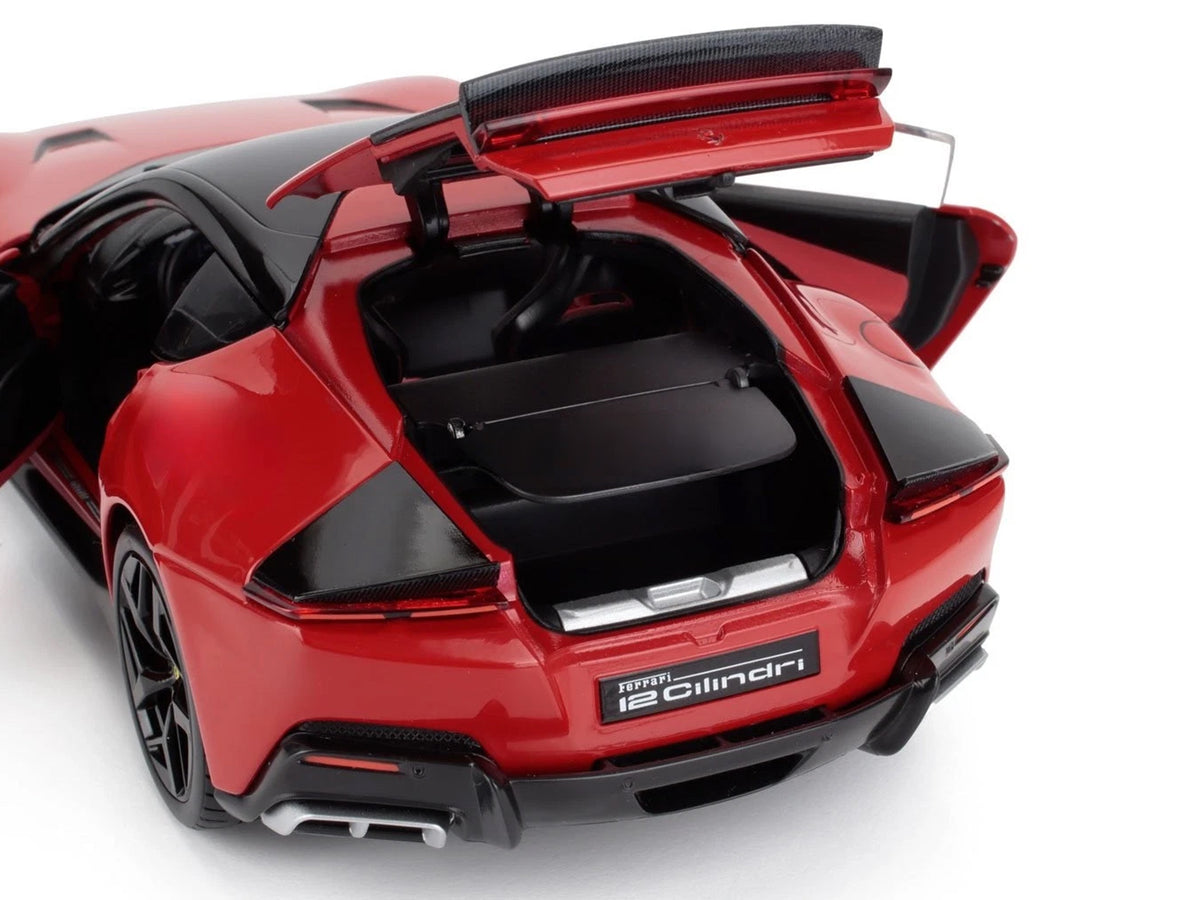2024 Ferrari 12Cilindri Rosso Corsa Red with Black Top 1/18 Diecast Model Car by Polistil - image 4