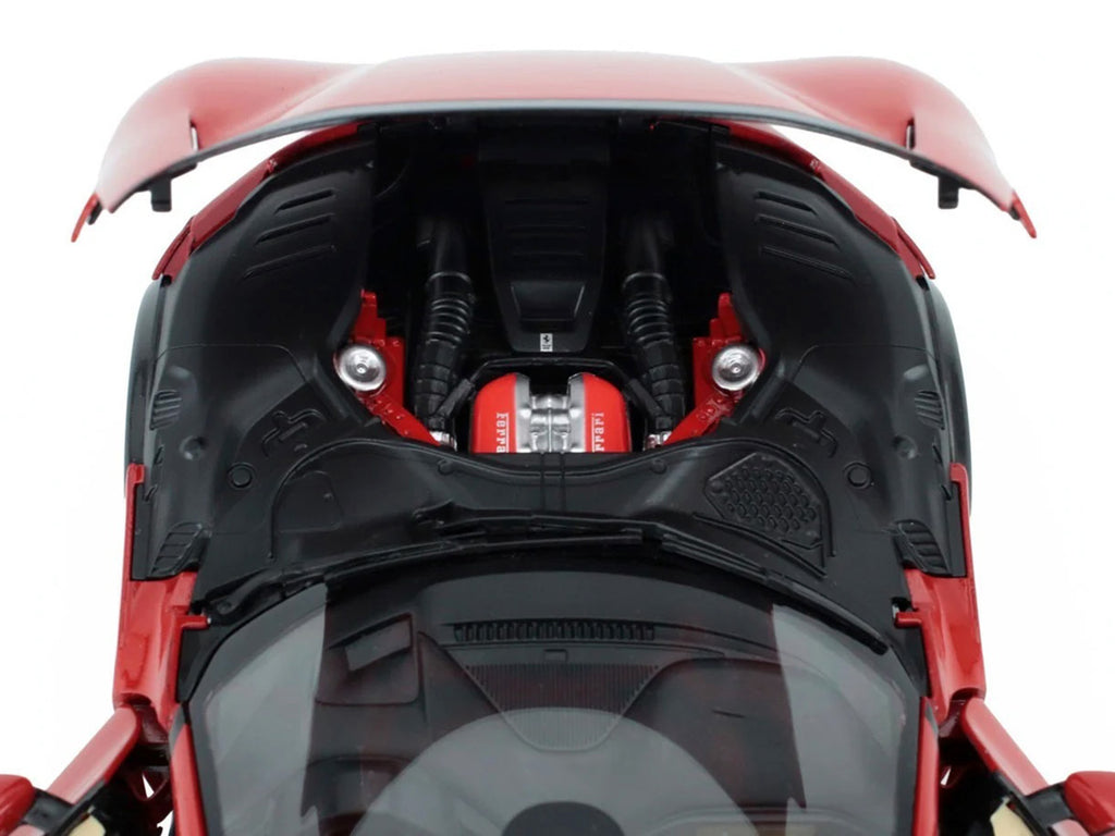 2022 Ferrari Purosangue Rosso Corsa Red with Black Top 1/18 Diecast Model Car by Polistil - image 3