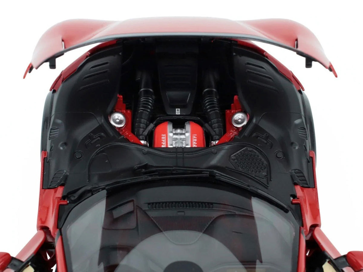 2022 Ferrari Purosangue Rosso Corsa Red with Black Top 1/18 Diecast Model Car by Polistil - image 3
