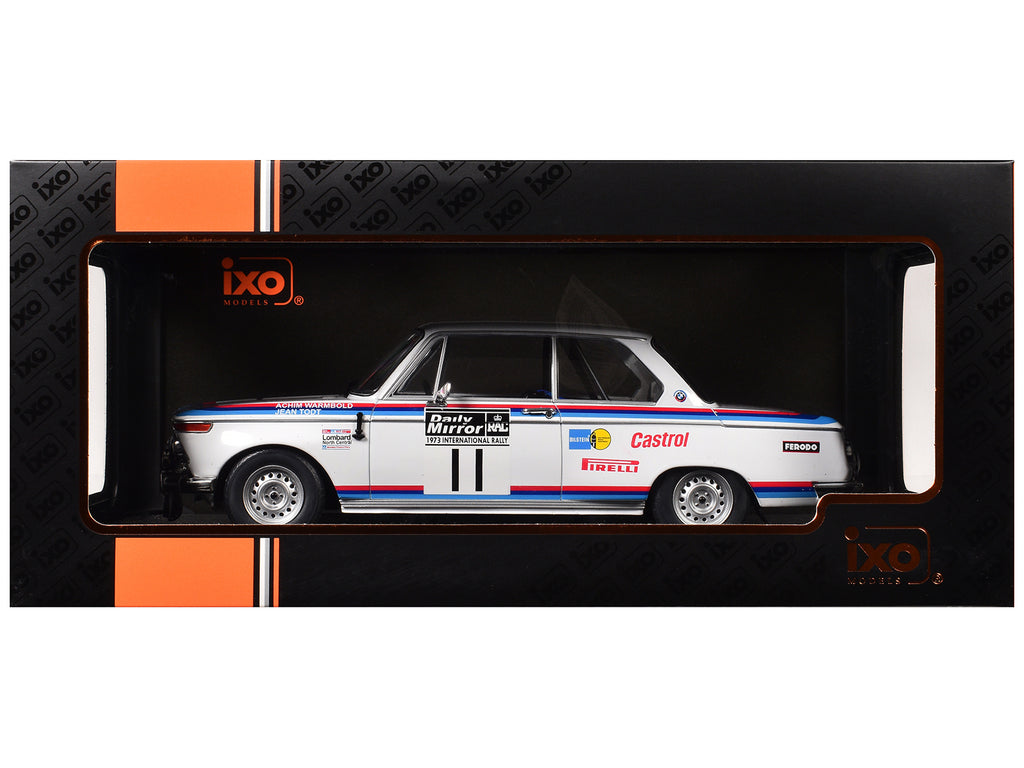 BMW 2002 #11 Achim Warmbold - Jean Todt "RAC Rally" (1973) 1/18 Diecast Model Car by IXO Models - image 3