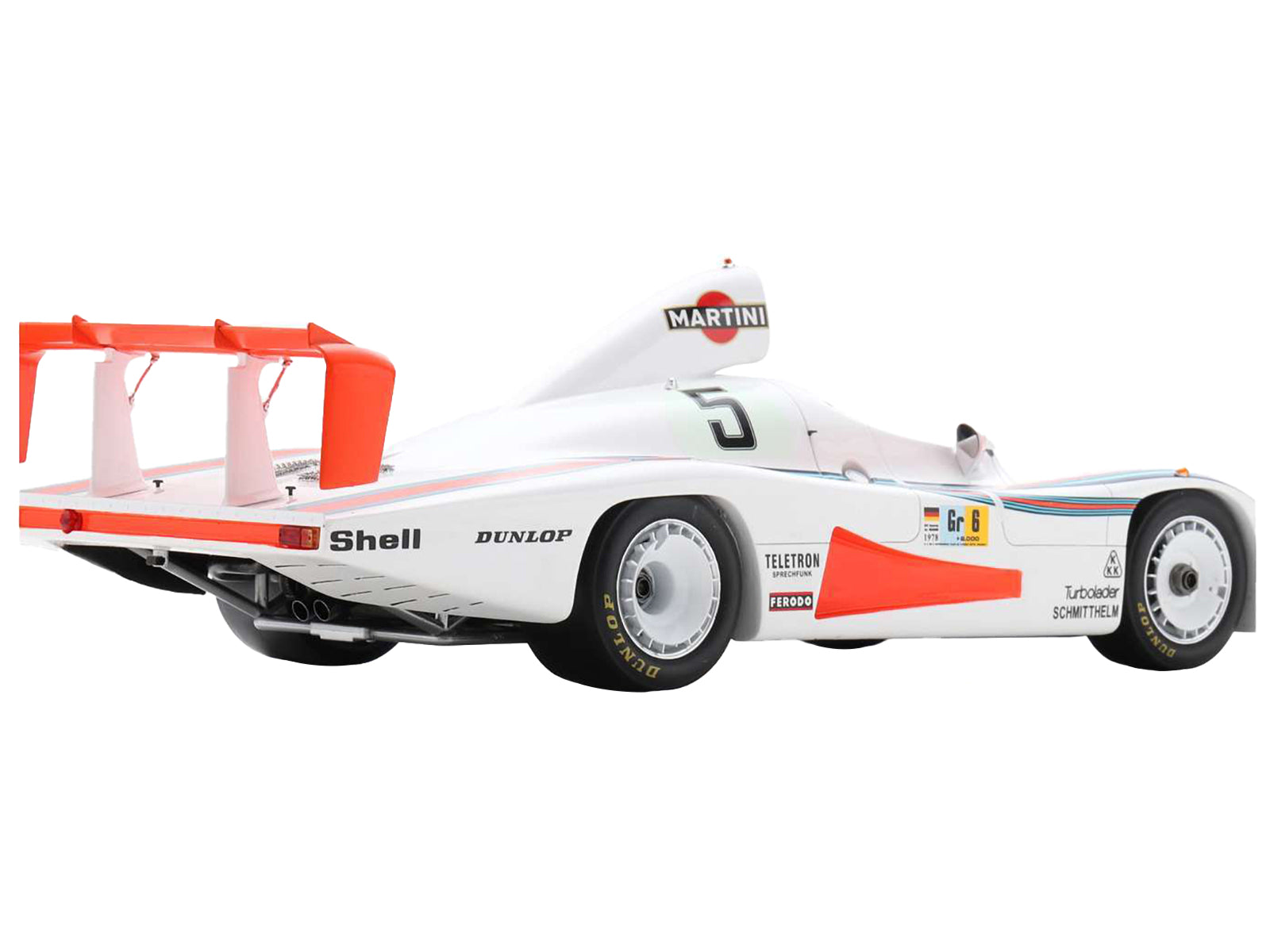 Porsche 936/78 #5 Jacky Ickx - Henri Pescarolo - Jochen Mass "Martini Racing Porsche System" "24 Hours of Le Mans" (1978) with Acrylic Display Case 1/18 Model Car by Spark - image 4
