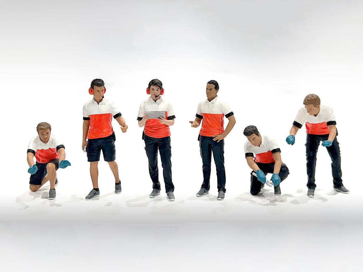 "Race Crew" 6 piece Figure Set for 1/24 Scale Models by American Diorama - image 2