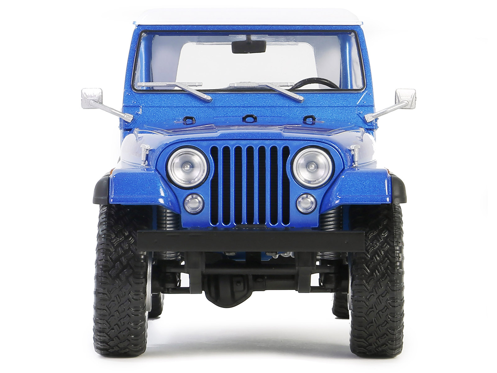 1978 Jeep CJ-7 Renegade Captain Blue Metallic with White Top "Artisan Collection" Series 1/18 Diecast Model Car by Greenlight - image 4