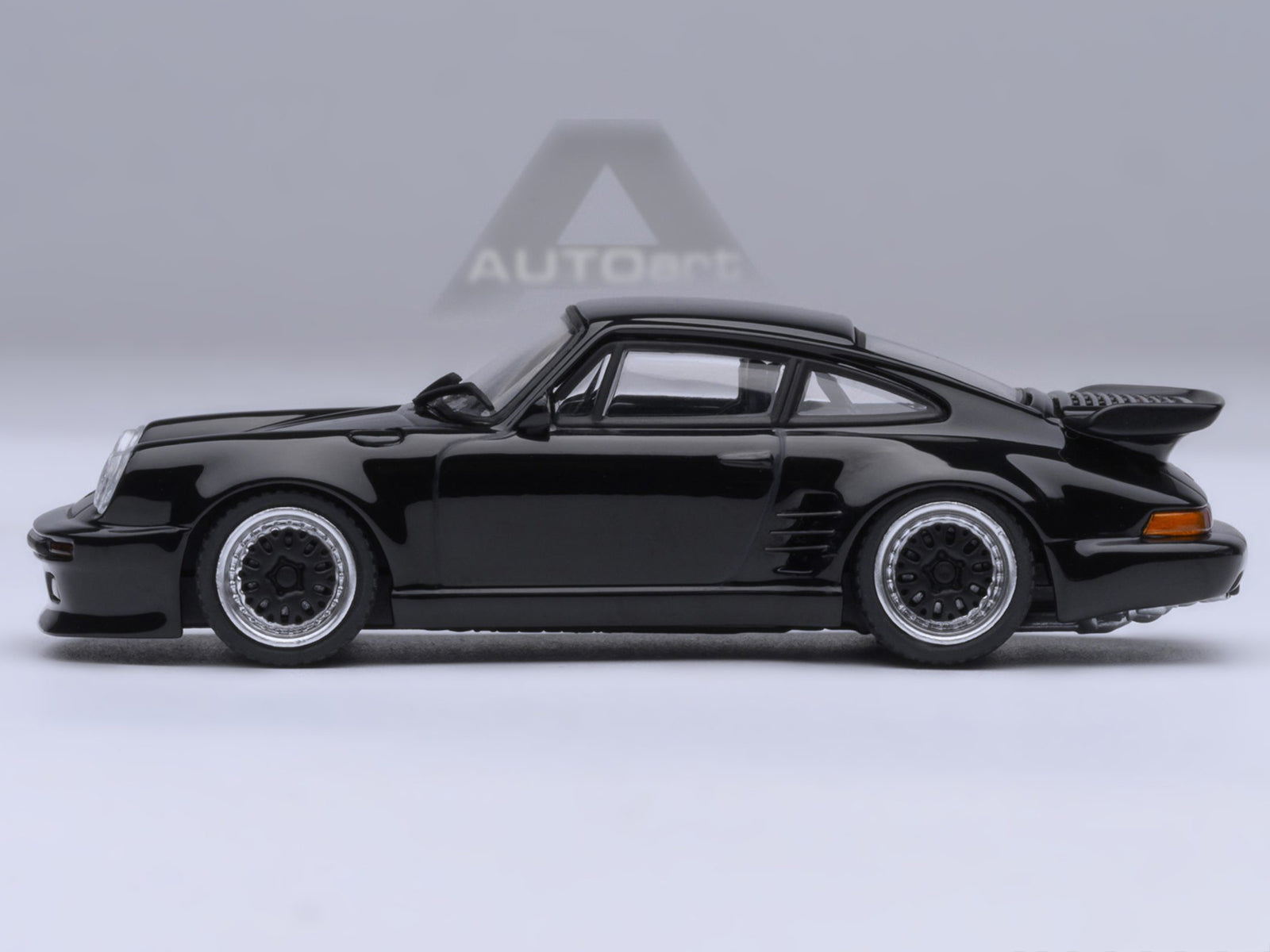 Porsche 911 (930) Turbo "Blackbird" Black "Wangan Midnight - Comic #1 Version" Manga 1/64 Model Car by Autoart - image 2