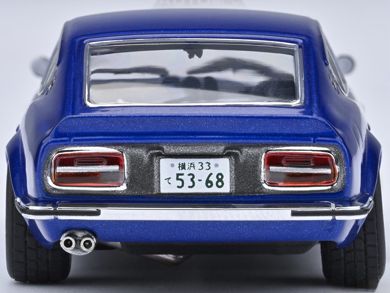 Nissan Fairlady Z RHD (Right Hand Drive) "Akuma No Z" Blue Metallic "Wangan Midnight - Comic #1 Version" Manga 1/64 Model Car by Autoart - image 5