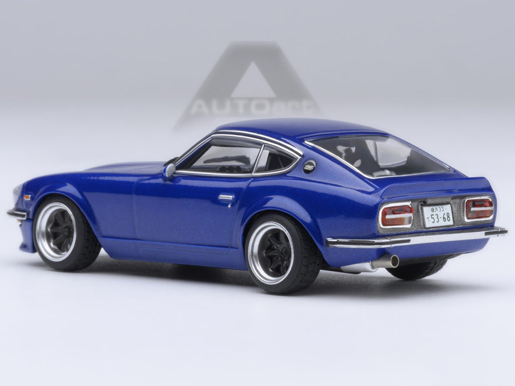 Nissan Fairlady Z RHD (Right Hand Drive) "Akuma No Z" Blue Metallic "Wangan Midnight - Comic #4 Version" Manga 1/64 Model Car by Autoart - image 3