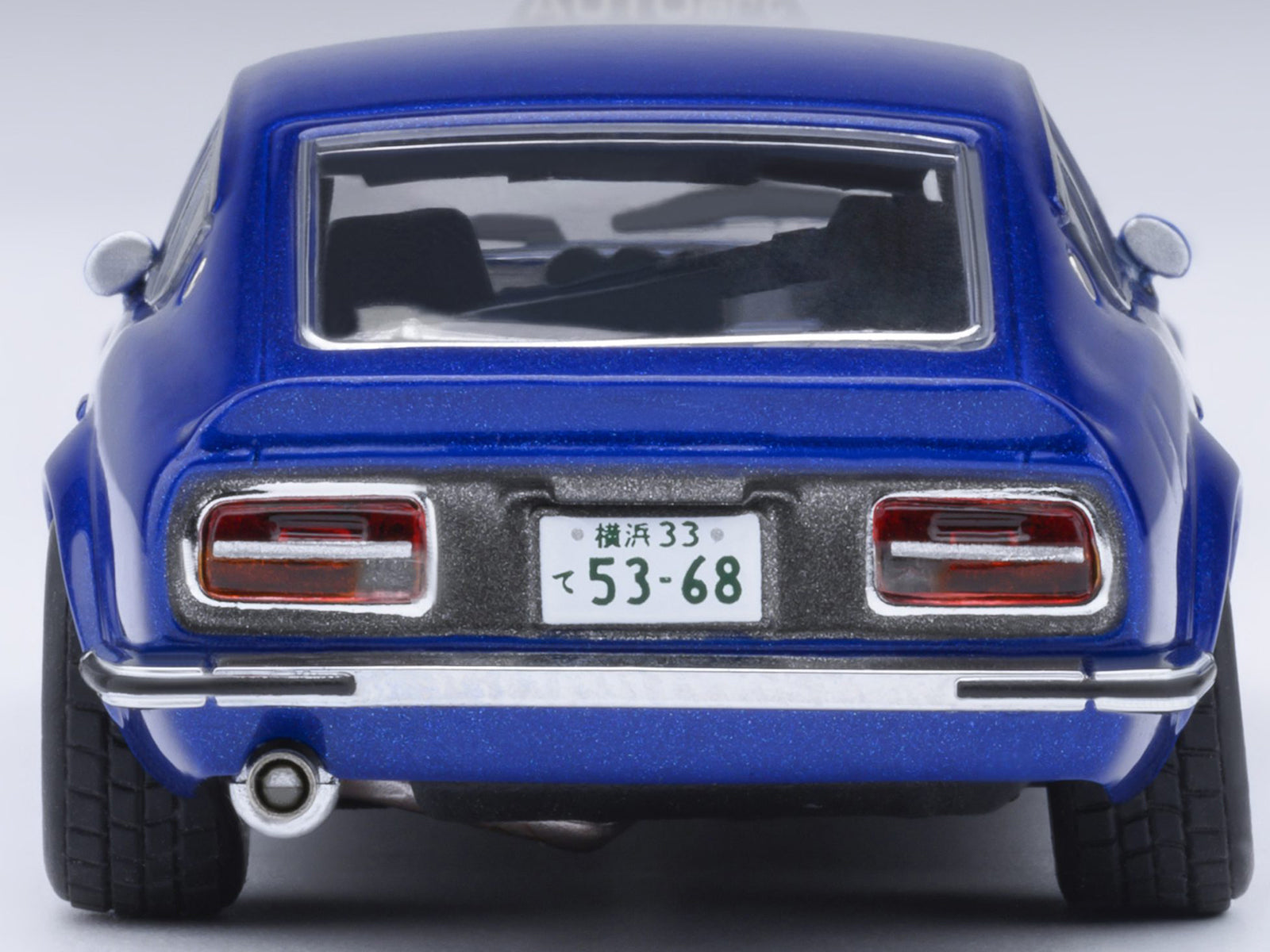 Nissan Fairlady Z RHD (Right Hand Drive) "Akuma No Z" Blue Metallic "Wangan Midnight - Comic #4 Version" Manga 1/64 Model Car by Autoart - image 5