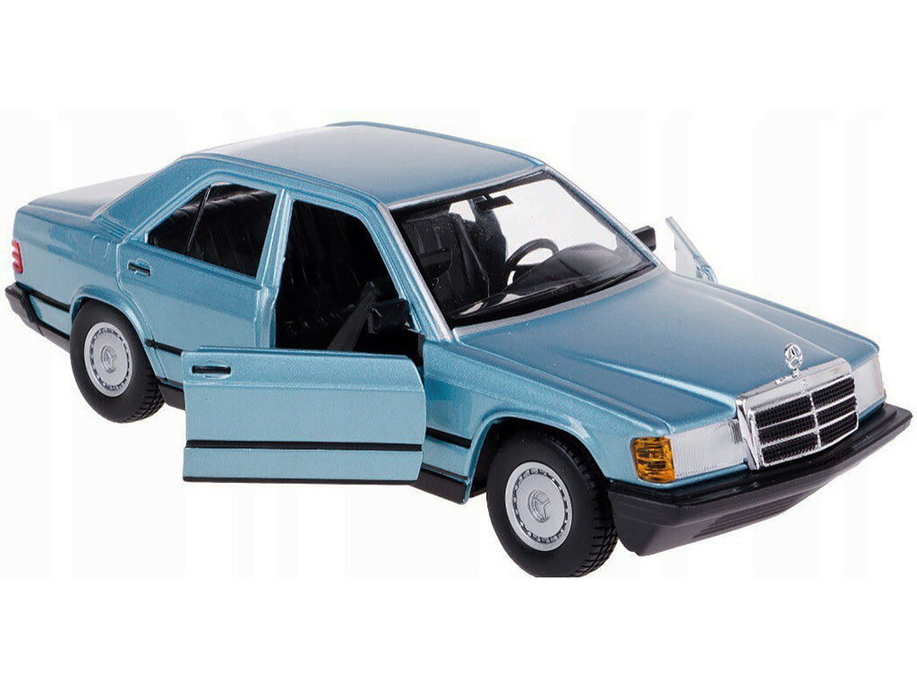 Mercedes-Benz 190 E 2.6 Blue Metallic 1/24 Diecast Model Car by Bburago - image 3