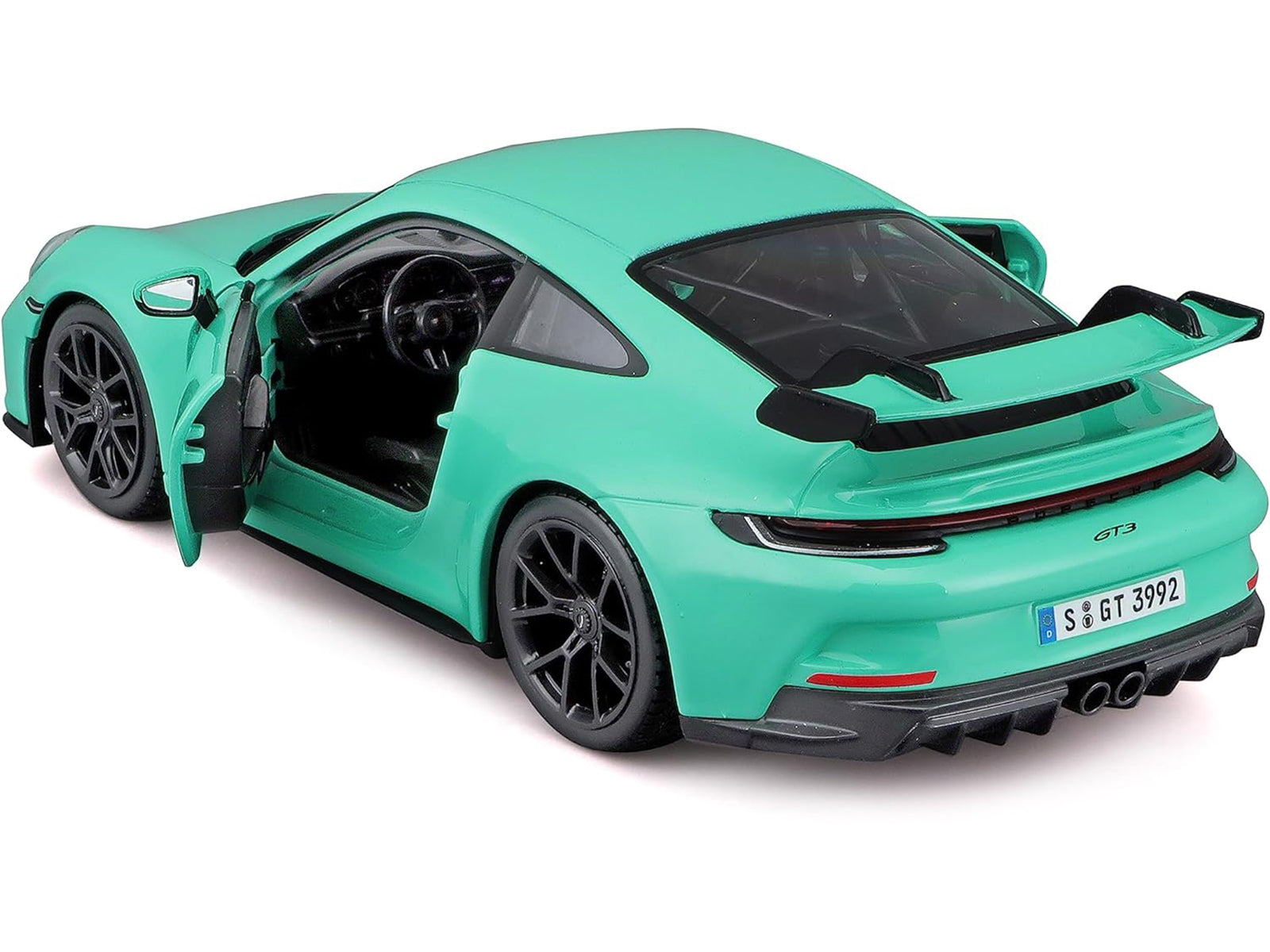 Porsche 911 GT3 Light Green 1/24 Diecast Model Car by Bburago - image 3