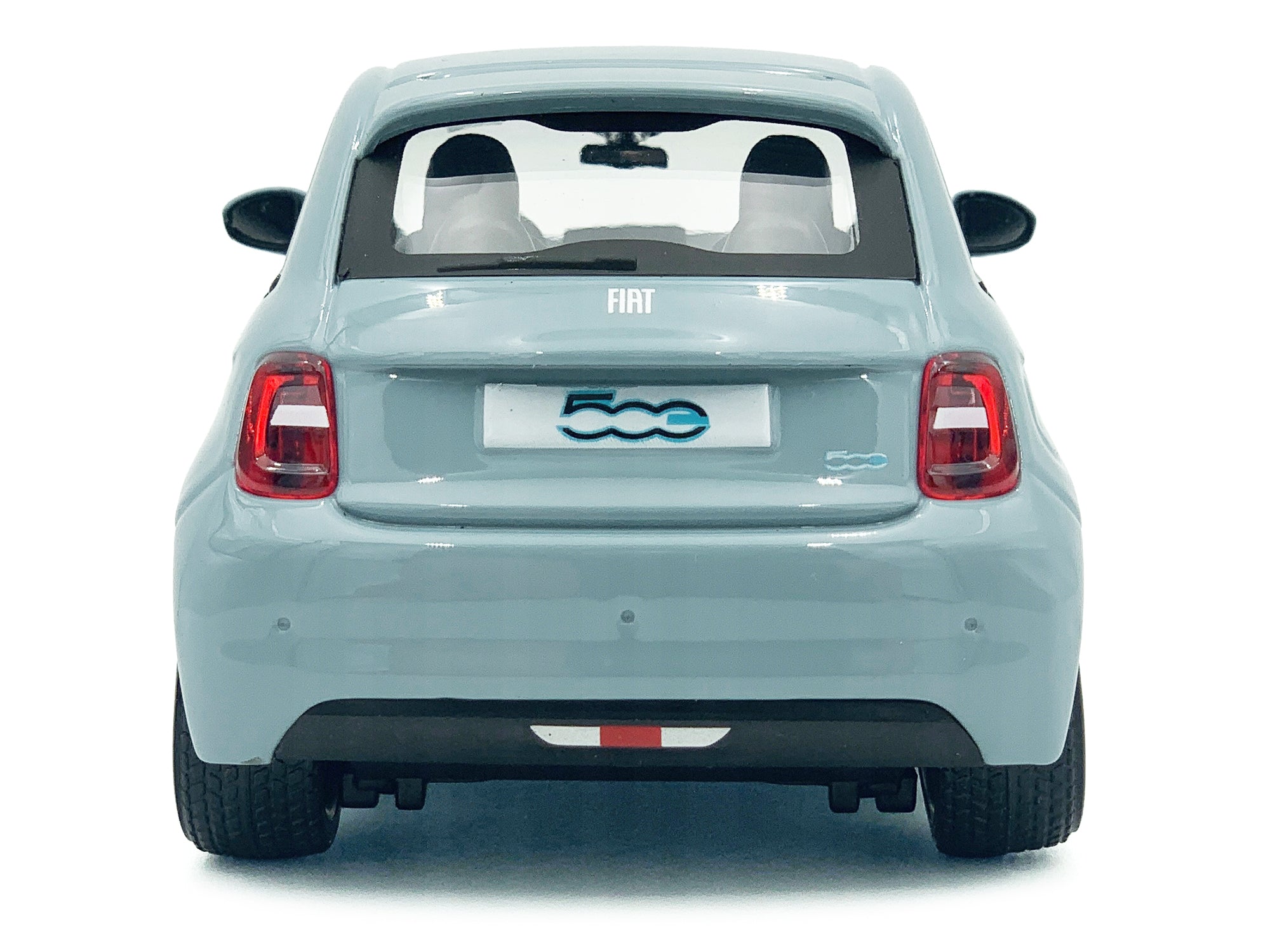 2023 Fiat 500e Light Blue 1/24 Diecast Model Car by Bburago - image 4