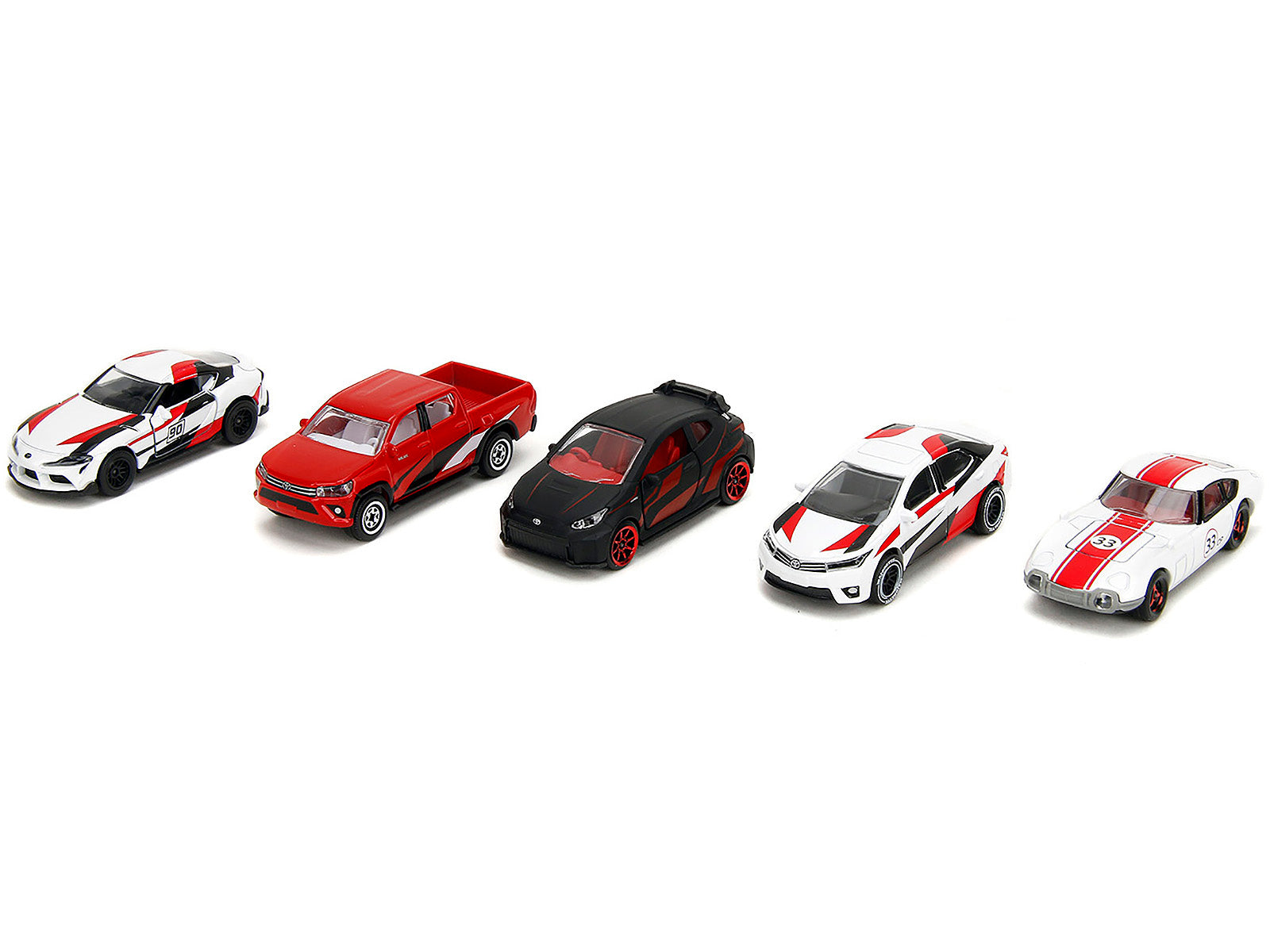 Toyota Racing Giftpack (2024) 5 piece Set 1/64 Diecast Model Cars by Majorette - image 3