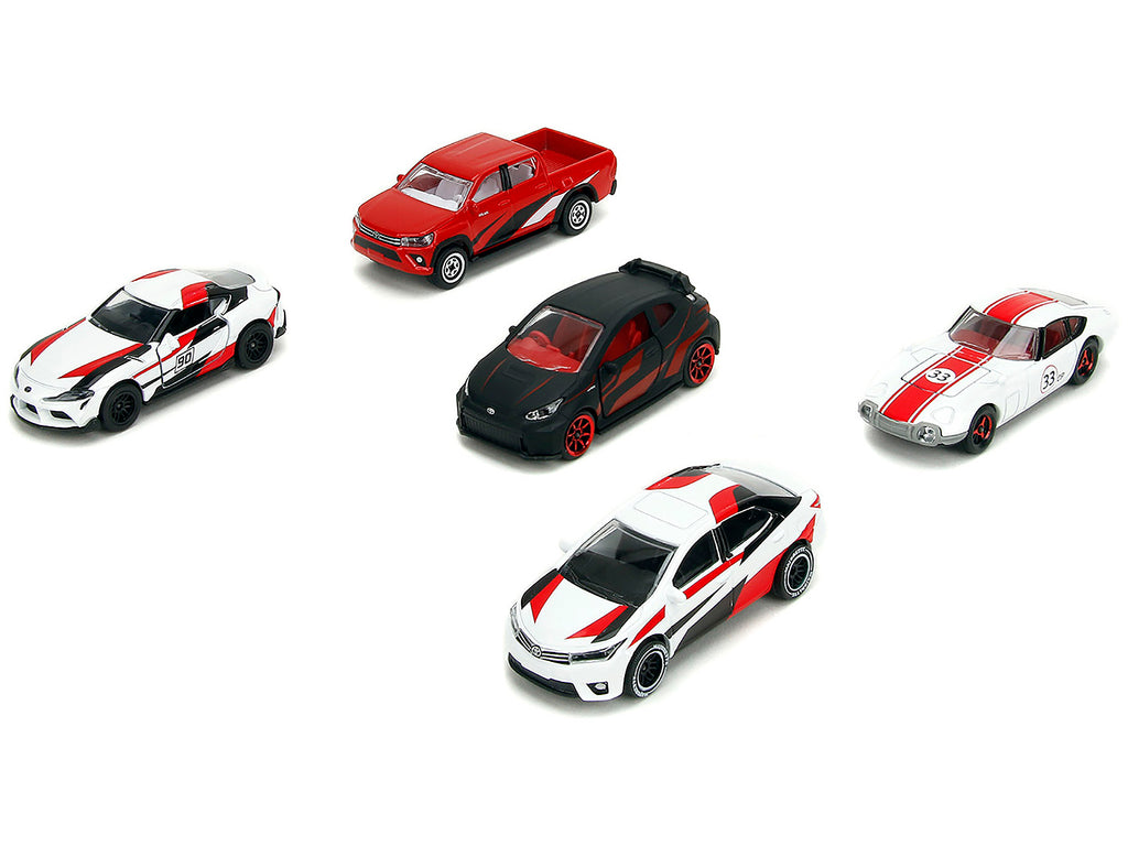 Toyota Racing Giftpack (2024) 5 piece Set 1/64 Diecast Model Cars by Majorette - image 2